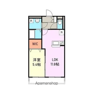 ポポラーレアロッジオ【103号室】の間取り