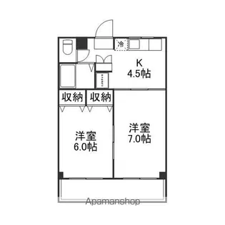 ドリームハウス串町B棟【101号室】の間取り