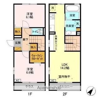メゾン・ド・TJ2【1階】の間取り