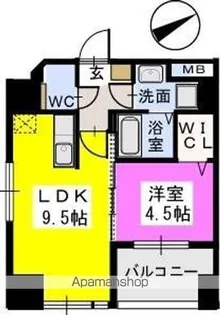 ベイシック薬院【7階】の間取り