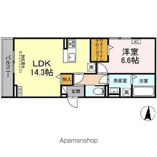 セレスティア京田【3階】の間取り