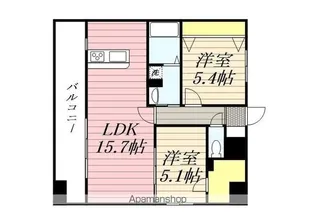 LIBTH下呉服【13階】の間取り