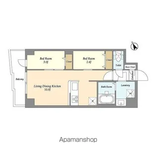 アルファコート曳舟2【6階】の間取り