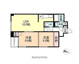 ベルトピア富山Ⅰ【5階】の間取り