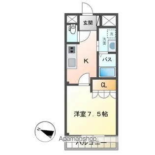 ARCADIA TSUKUBA(アルカディアツクバ)【2階】の間取り