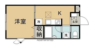 ハイツ西川越【1階】の間取り