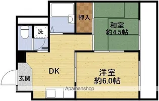 サンハイツ大阪屋【9階】の間取り