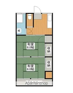 NSコーポⅡ【106号室】の間取り