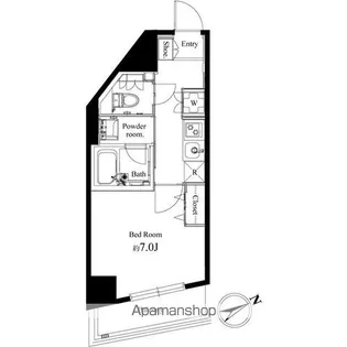 ハーモニーレジデンス早稲田【4階】の間取り
