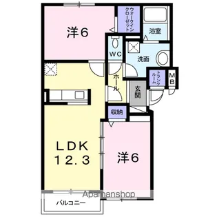 クロムシード【4階】の間取り