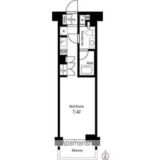 イプセ蒲田WEST【2階】の間取り