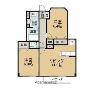 メゾン花束【103号室】の間取り