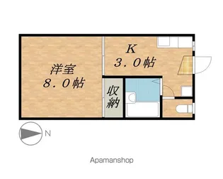 西河原シティーハイツ【2階】の間取り