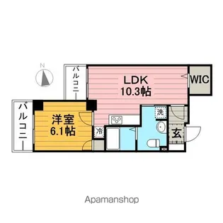 アヴァンタージュK【4階】の間取り