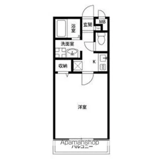 アンプルール ブワ シャトー【1階】の間取り