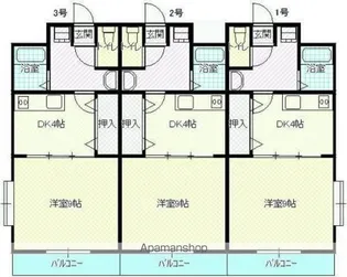 SUNNY SPOT 霧島【102号室】の間取り
