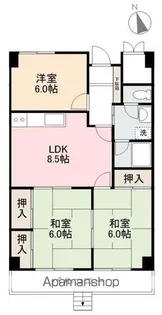 第3グリーンハイツ松縄【102号室】の間取り