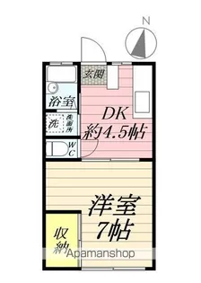 チェリーハイツA【1階】の間取り