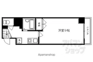 エヴァンス祇園【503号室】の間取り