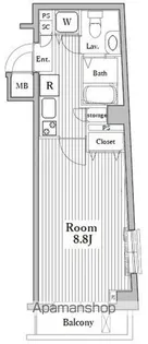ガラ・ステージ高円寺【1F-2号室】の間取り