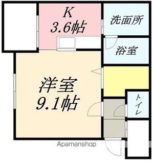 FairyVearth(フェアリーヴァース)【3階】の間取り