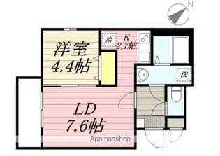 FLORA【201号室】の間取り