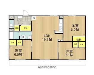 コーポ小林Ⅳ【508号室】の間取り