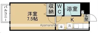 ピースフル黒松(家具家電付)【207号室】の間取り