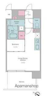 J.GRAN Court京町堀【3階】の間取り