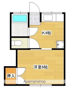コーポ泉【201号室】の間取り