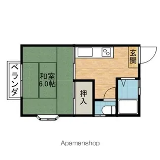 カーサ・ナイン【2階】の間取り