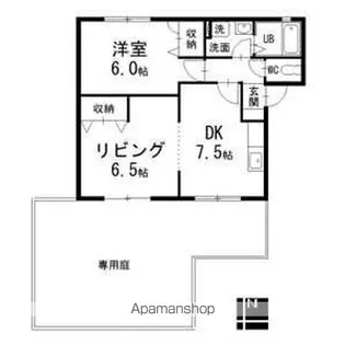 ヴェルディール【1階】の間取り
