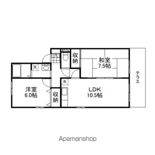エムロード・I【105号室】の間取り