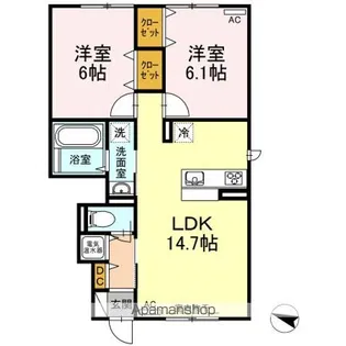 LAPAZ【1階】の間取り