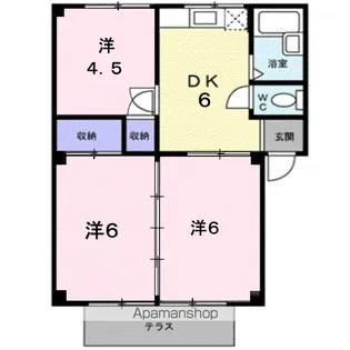 シティハイツエレガントC【1階】の間取り