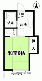 コーポ千寿Ⅰ【2階】の間取り