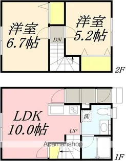 アメニティ長橋A棟【102号室】の間取り
