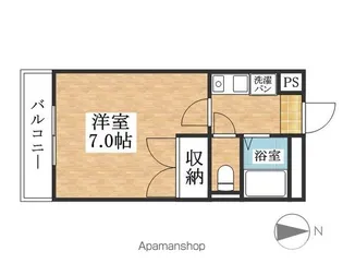 コンフォート天王森【205号室】の間取り