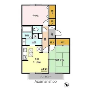 エーデルハイム DEF【1階】の間取り