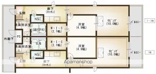 ルネス シュトラール【306号室号室】の間取り
