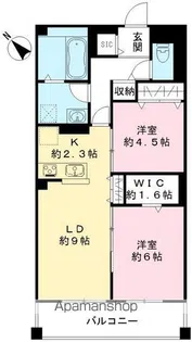 ノーブル バレンヌ【305号室号室】の間取り