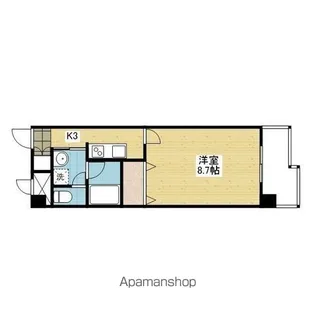 1Kの間取り画像