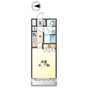 シェルル江北【2階】の間取り