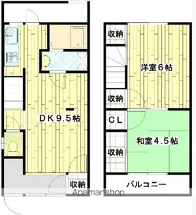 松鷺館【1階】の間取り