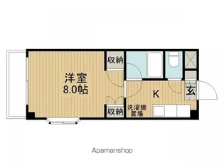 ビュー沖田【4階】の間取り