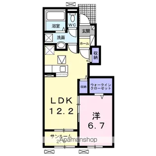 ヴァンヴェールA【1階】の間取り