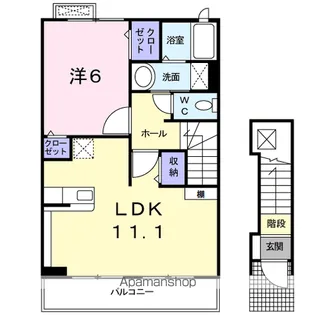 ラフィーネ・シエル【2階】の間取り