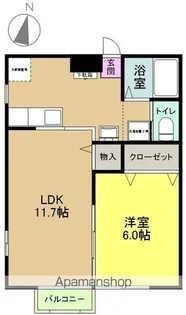 ディアコートTYT【B-Ⅰ号室】の間取り