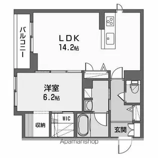 ヴォロンテ上杉【303号室】の間取り