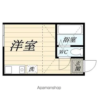 ユナイト鶴見アヴェイロの杜【107号室】の間取り